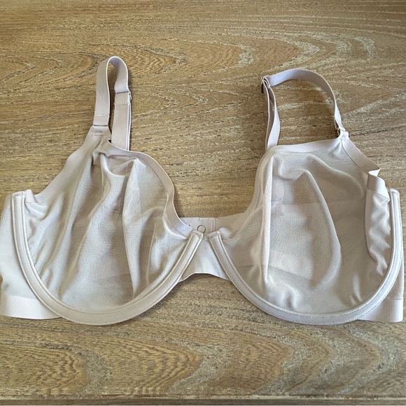 CUUP The Plunge Bra Tan Mesh Underwire 36F - Picture 4 of 5